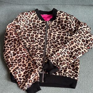 Kids Leopard Print Puffer Jacket